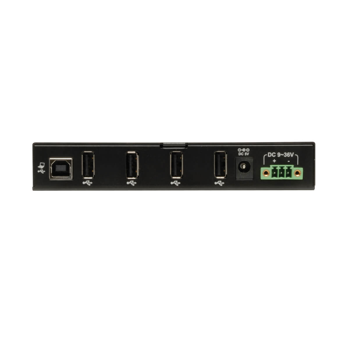 Eaton U223-004-IND 4-Port Industrial-Grade USB 2.0 Hub - 15 kV ESD Immunity, Metal Housing