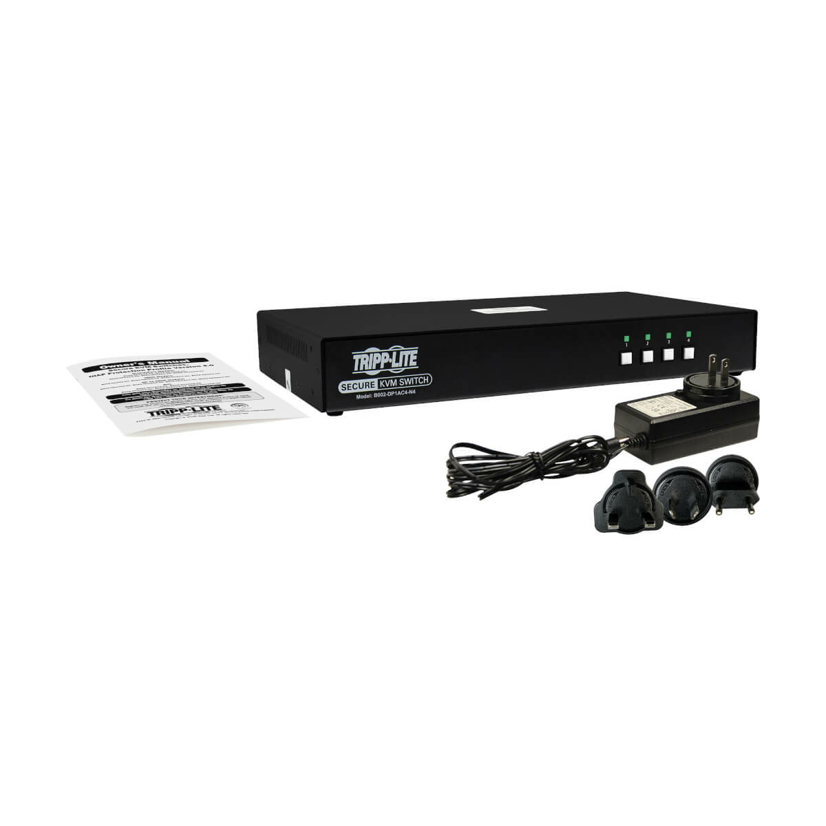 Eaton B002-DP1AC4-N4 4-Port SH Secure Pro DP KVM w/audio and CAC