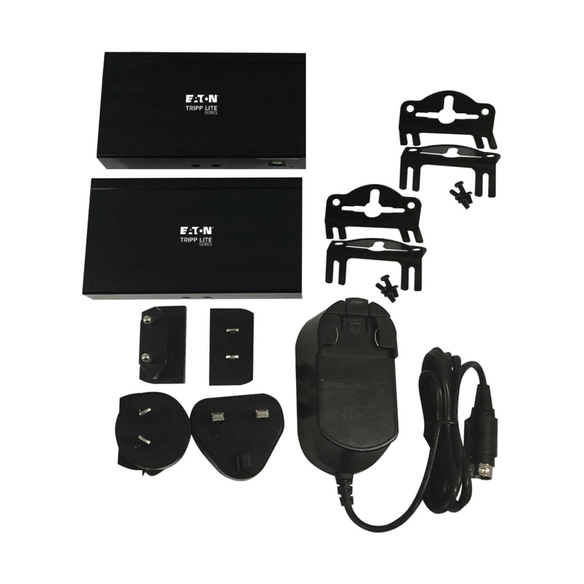 Eaton B127A-1A1-BDBD DisplayPort over Cat6 Extender Kit, KVM Support, USB, HDCP 2.2, 230 ft.