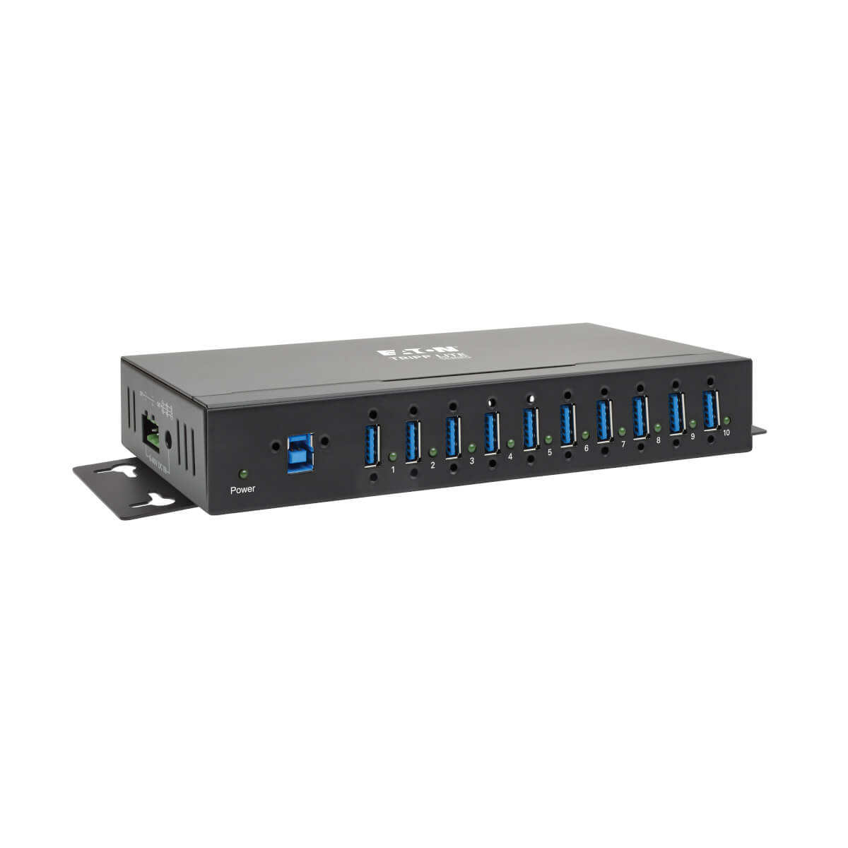 Eaton U360-010-IND 10-Port Industrial-Grade USB 3.0 SuperSpeed Hub - 20 kV ESD Immunity