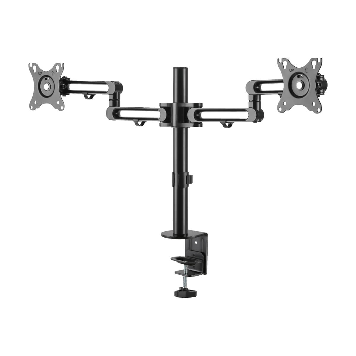 Eaton DDR1327SDFC-1 Dual-Monitor Flex-Arm Desktop Clamp for 13 to 27 Inch Displays