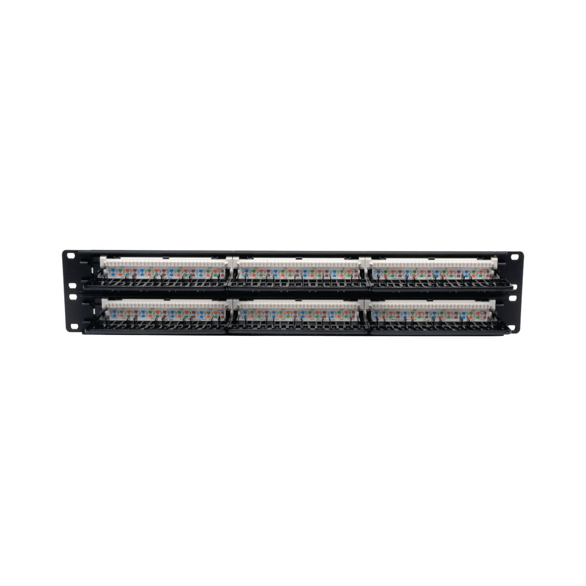 Eaton N052-048 48-Port 2U Rack-Mount Cat5e 110 Patch Panel, 568B, RJ45 Ethernet