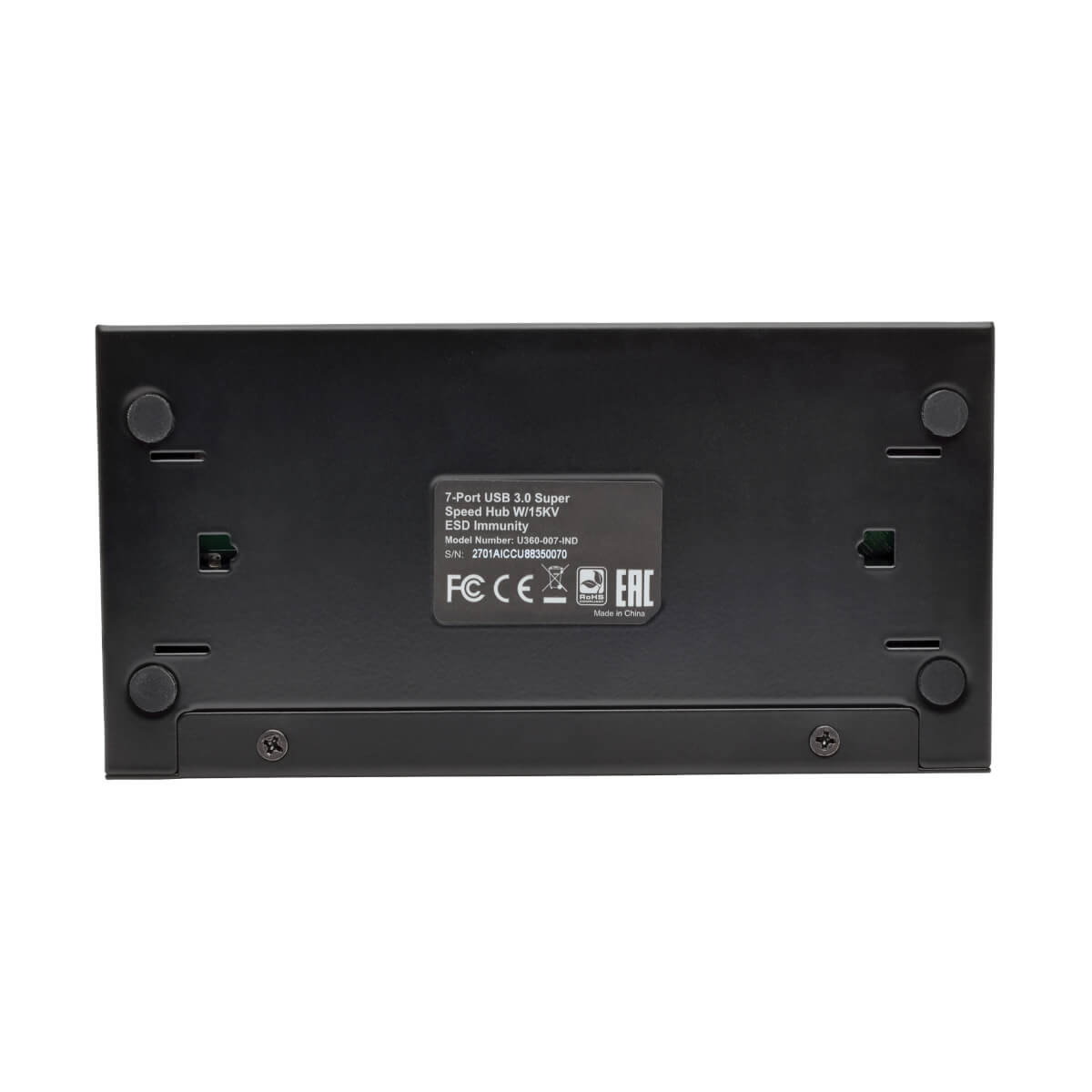 Eaton U360-007-IND 7-Port Industrial-Grade USB 3.0 SuperSpeed Hub - 20 kV ESD Immunity