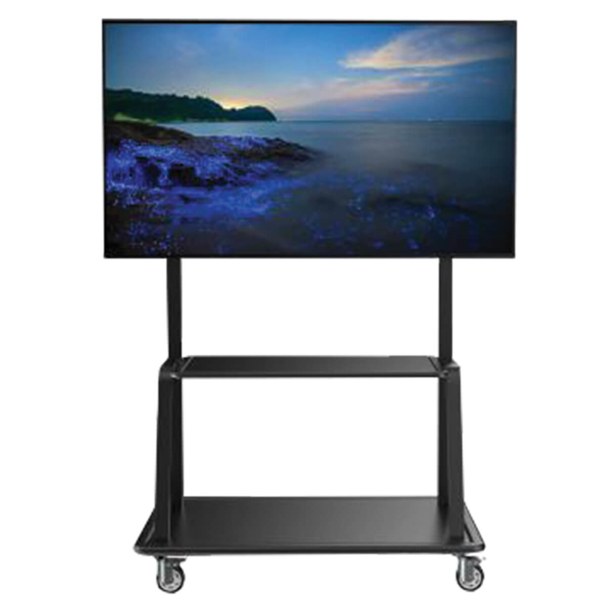 Eaton DMCS60105XXDD Heavy-Duty Rolling TV Cart for 60 to 105 Inch Flat-Screen Displays,BK