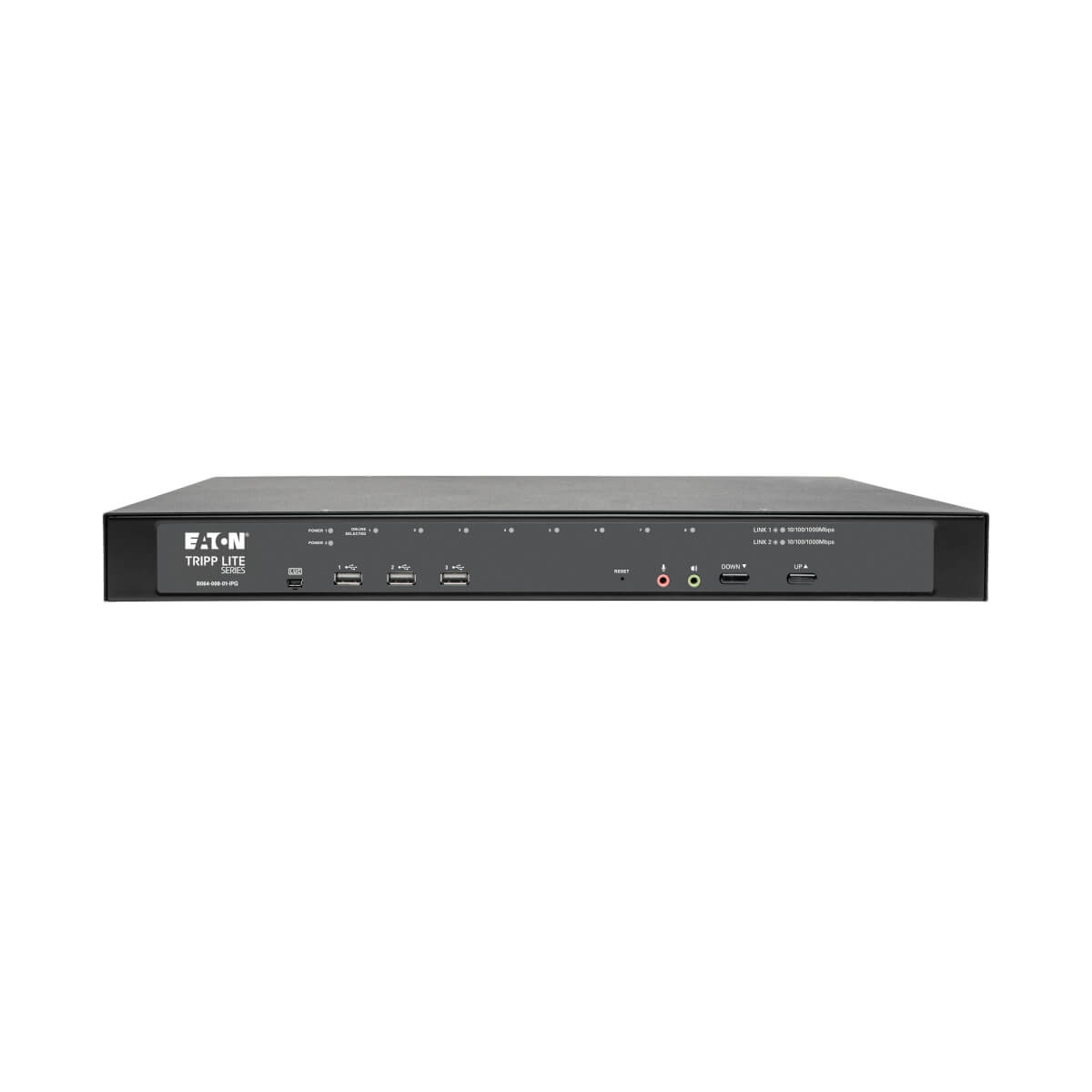 Eaton B064-008-01-IPG 8-Port Cat5 KVM over IP Switch-Virtual Media-1 Local & 1 Remote User