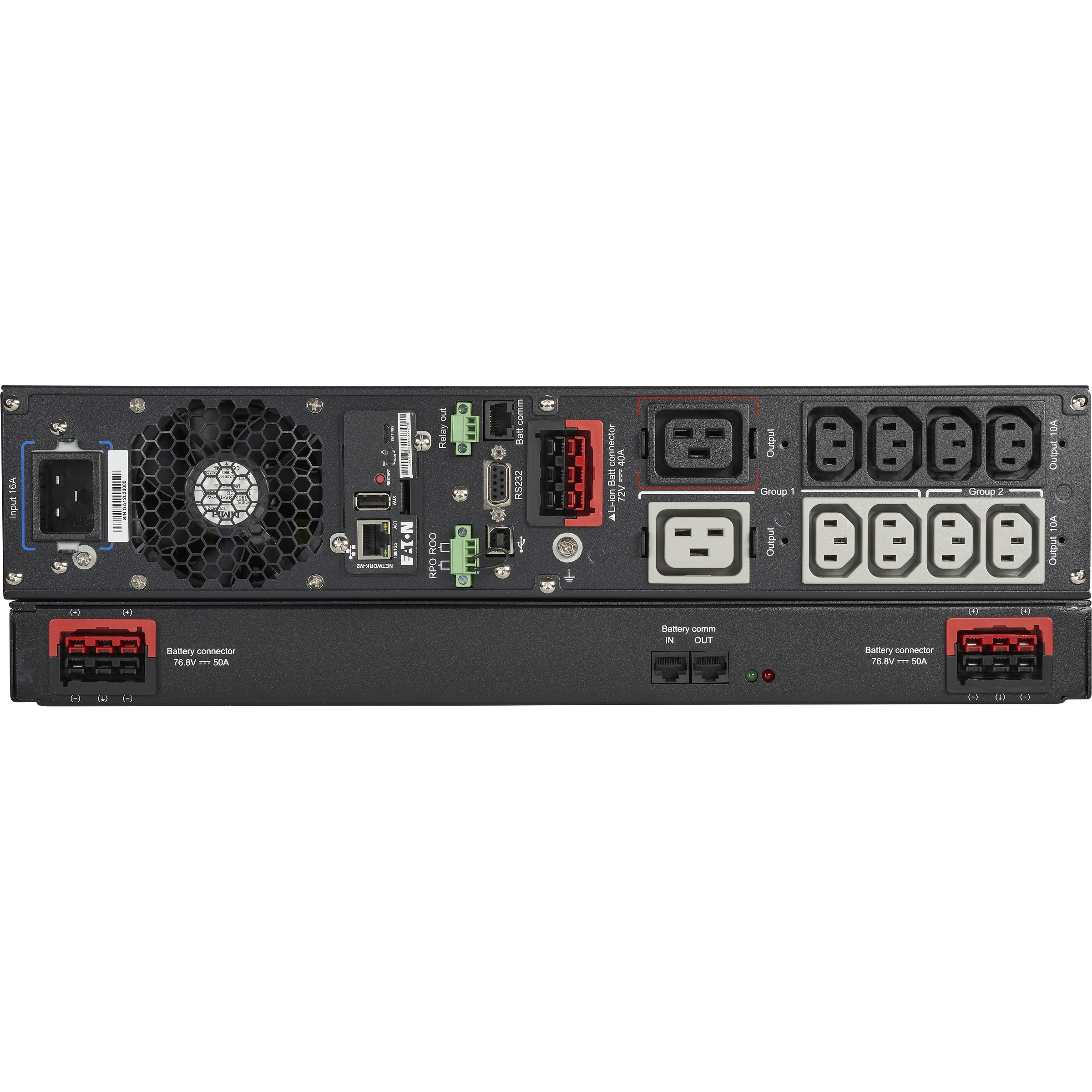 Eaton 9PXEBM72RT1U-L 9PX EBM 72V RT1U Li-Ion