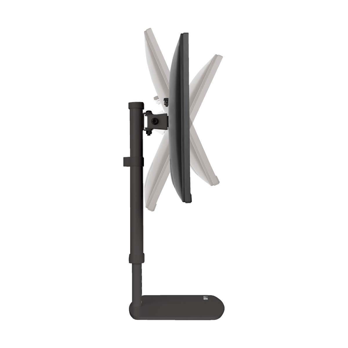 Eaton DDV1727S Single-Display Monitor Stand - Height Adjustable, 17 to 27 Inch Monitors