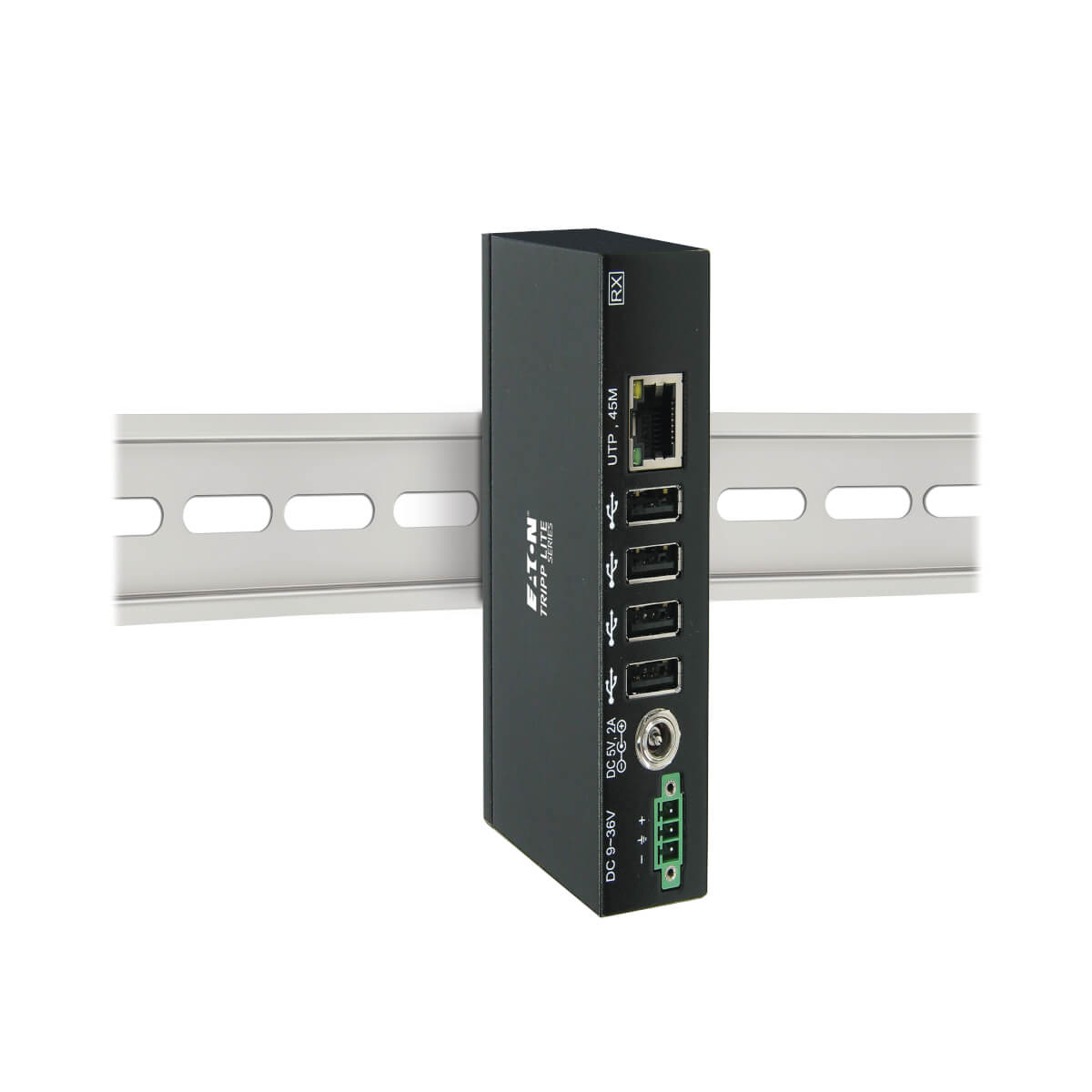 Eaton B203-104-IND 4-Port Industrial USB over Cat6 Extender, ESD Protection - USB 2.0, 150 ft.