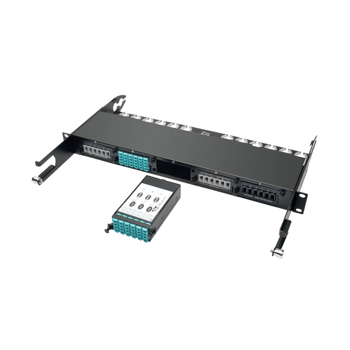Eaton N482-3M8-LC12 40/100Gb Breakout Cassette, 40Gb to 4 x 10Gb, 100Gb to 4 x 25Gb