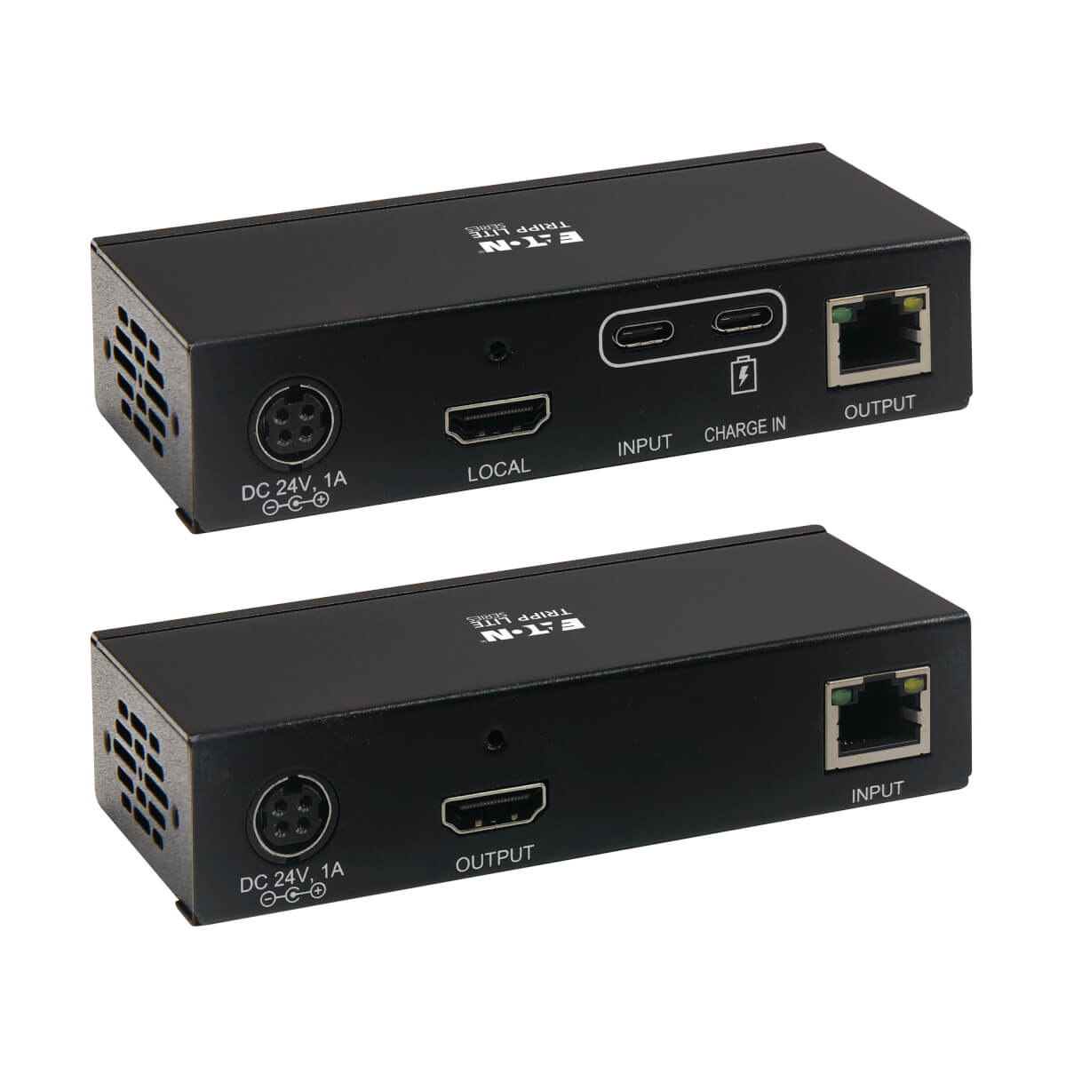 Eaton B127A-1A1-BCBH USB-C to HDMI over Cat6 Extender Kit, KVM Support, up to 230 ft.