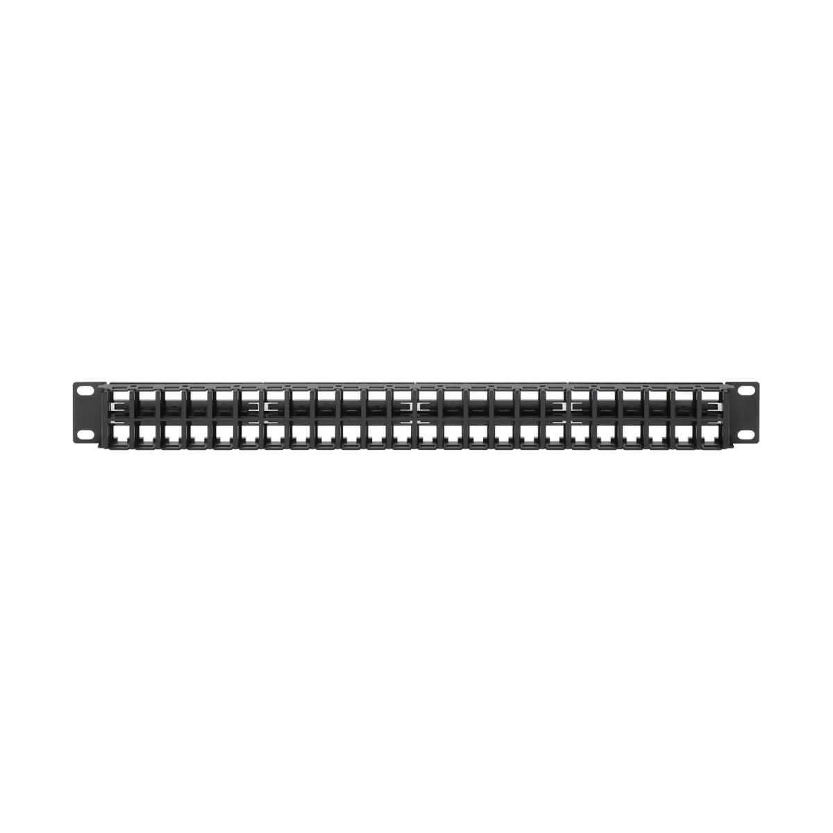Eaton N062-048-KJ 48-Port 1U Rack-Mount Unshielded Blank Keystone/Multimedia Patch Panel