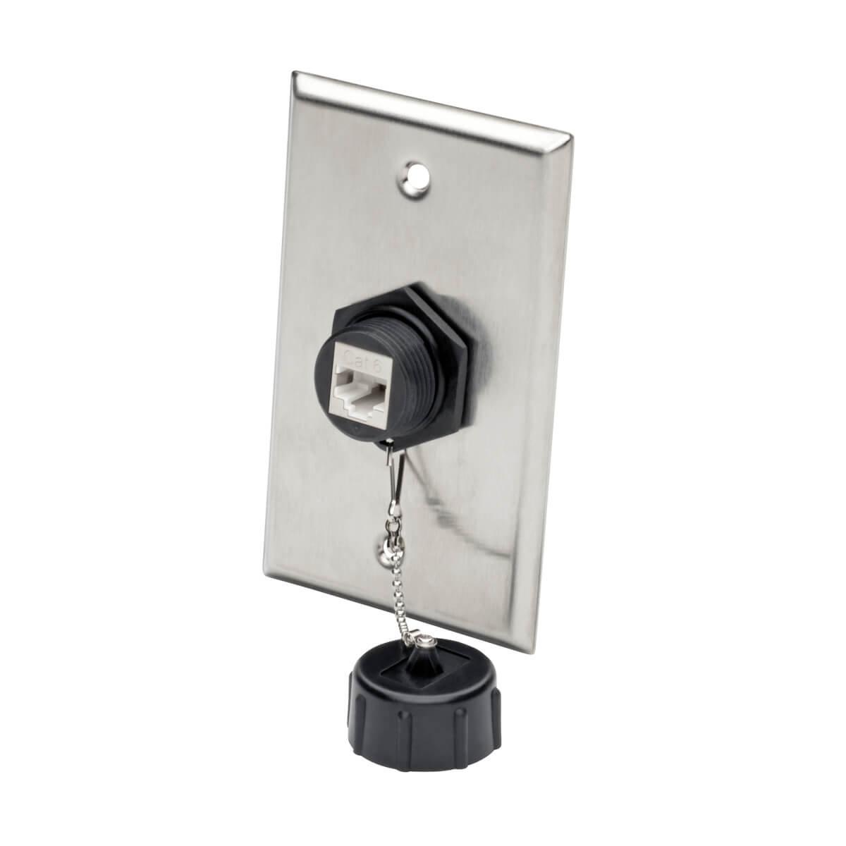Eaton N206-KJ01-IND Keystone Jack Cat6/Cat5e, RJ45, Dust Cap, Industrial - 110 Punch Down