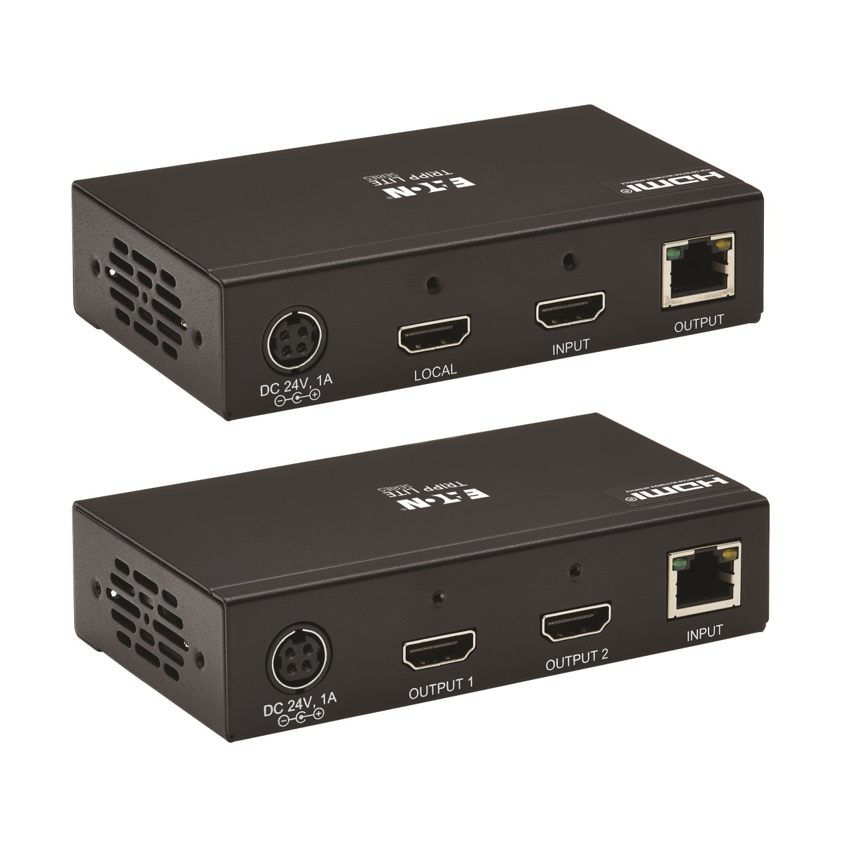 Eaton B127A-2A1-BHBH 2-Port HDMI over Cat6 Extender Kit, Transmitter/Receiver -  230 ft.