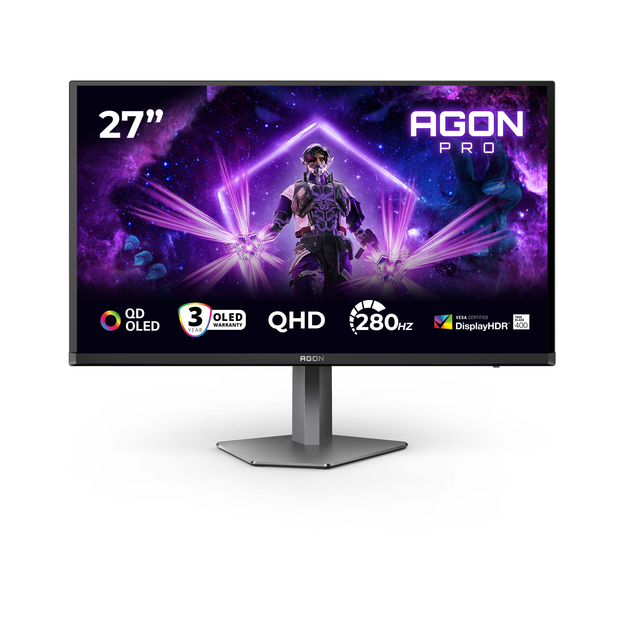 AOC AG276QZD2 27 inch QHD QD-OLED Gaming Monitor