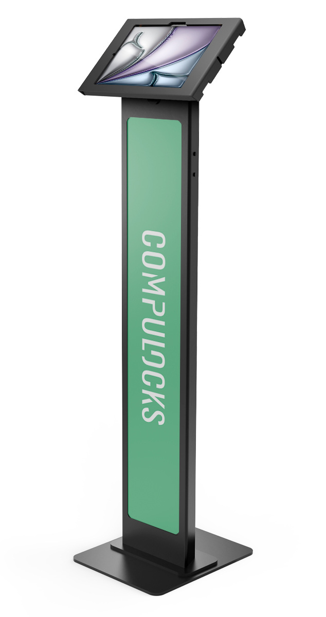 Compulocks 140B11APXB iPad Air M2 11in (2024), Apex Enclosure Brandable Floor Stand Black