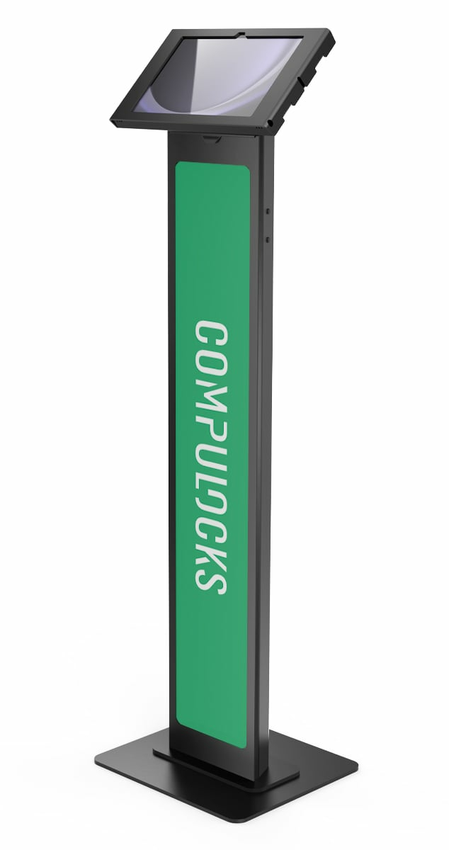 Compulocks 140B11GAPX9B Galaxy Tab A9+ Apex Enclosure Brandable Floor Stand Black