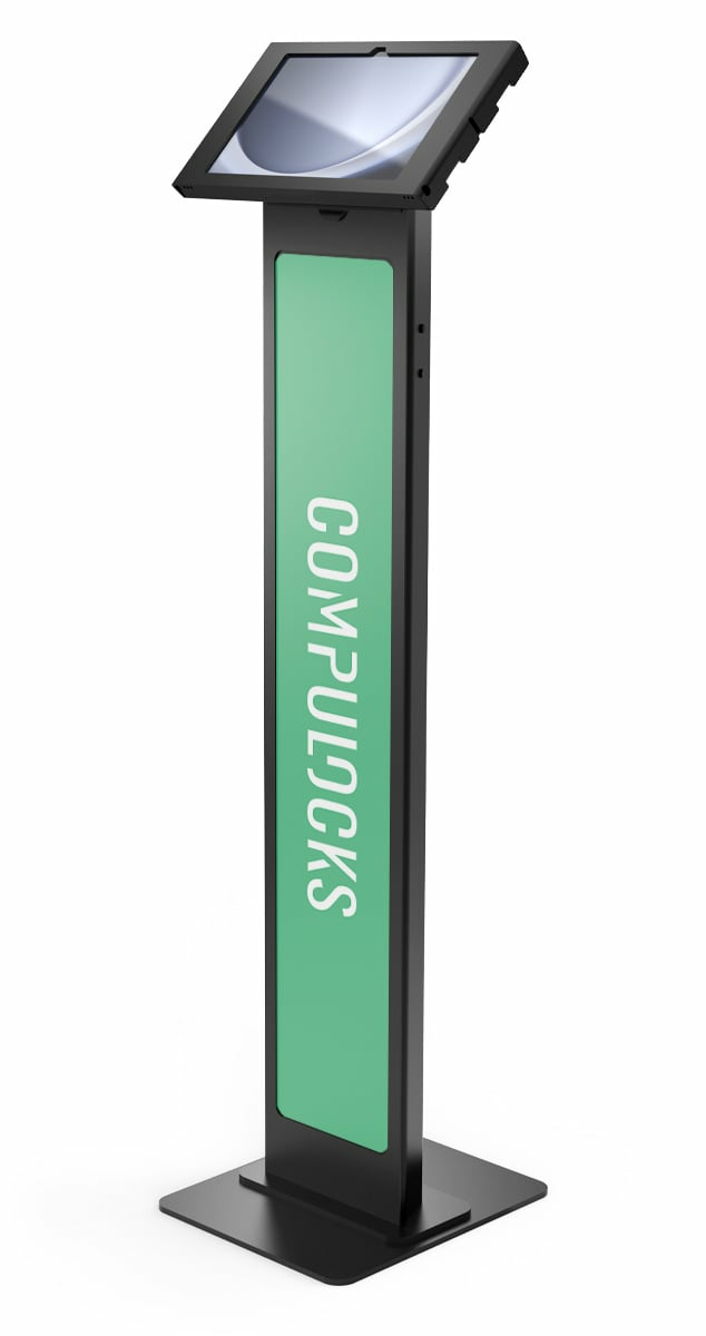 Compulocks 140B11GSWL9B Galaxy Tab A9+ 11in, Swell Enclosure Brandable Floor Stand - Black