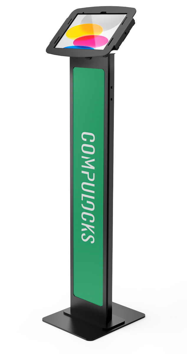 Compulocks 140B209IPDSB iPad 10.9in 10th Gen Space Enclosure Brandable Floor Stand Black