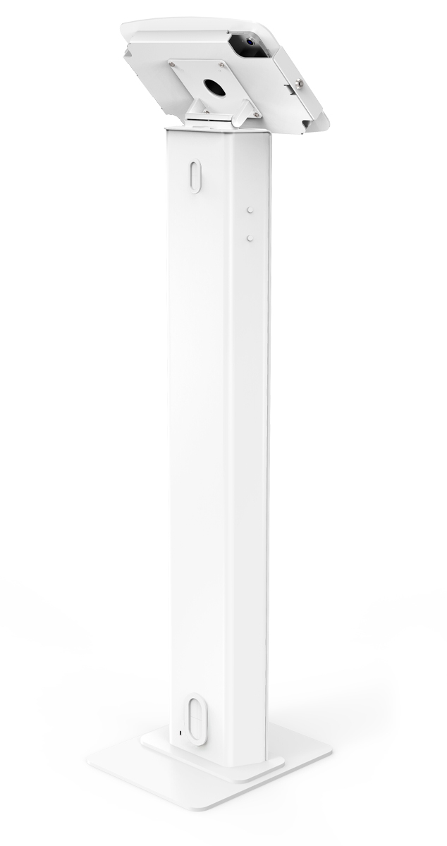 Compulocks 140W209IPDSW iPad 10.9in 10th Gen Space Enclosure Brandable Floor Stand White