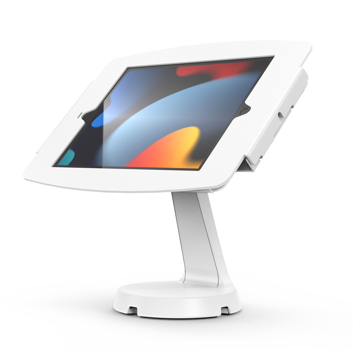 Compulocks 333W102IPDSW iPad 10.2in Space Enclosure Mast Counter Stand - White