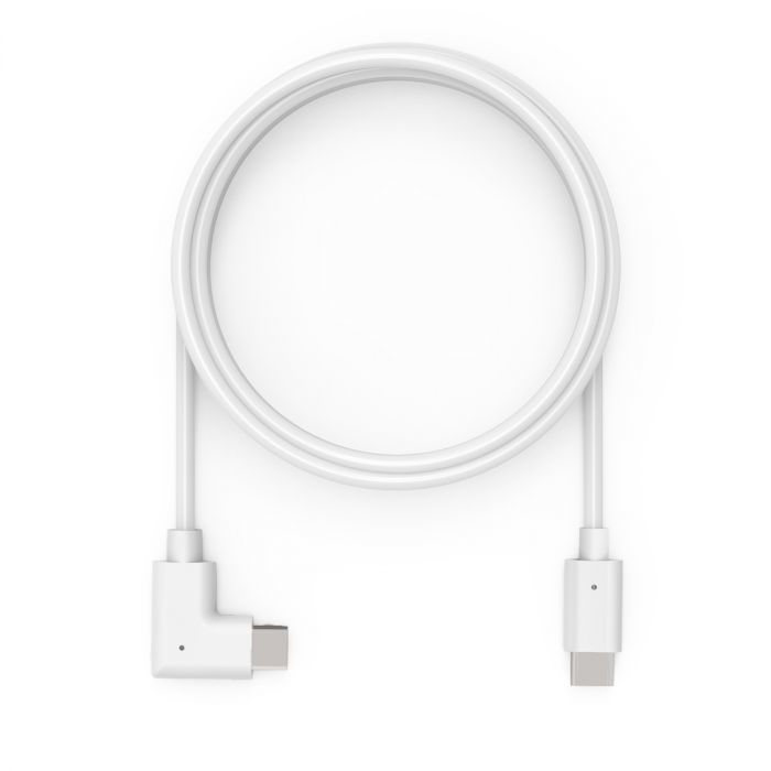Compulocks 6FTALLUSBC 6ft Charge & Data USB-C to USB-C 90-Degree Cable Right Angle White