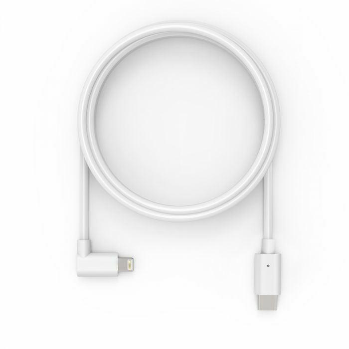 Compulocks 6FTC90DLT01 6ft USB-C Male to 90 Degree Lightning Charging Cable Right Angle Wt