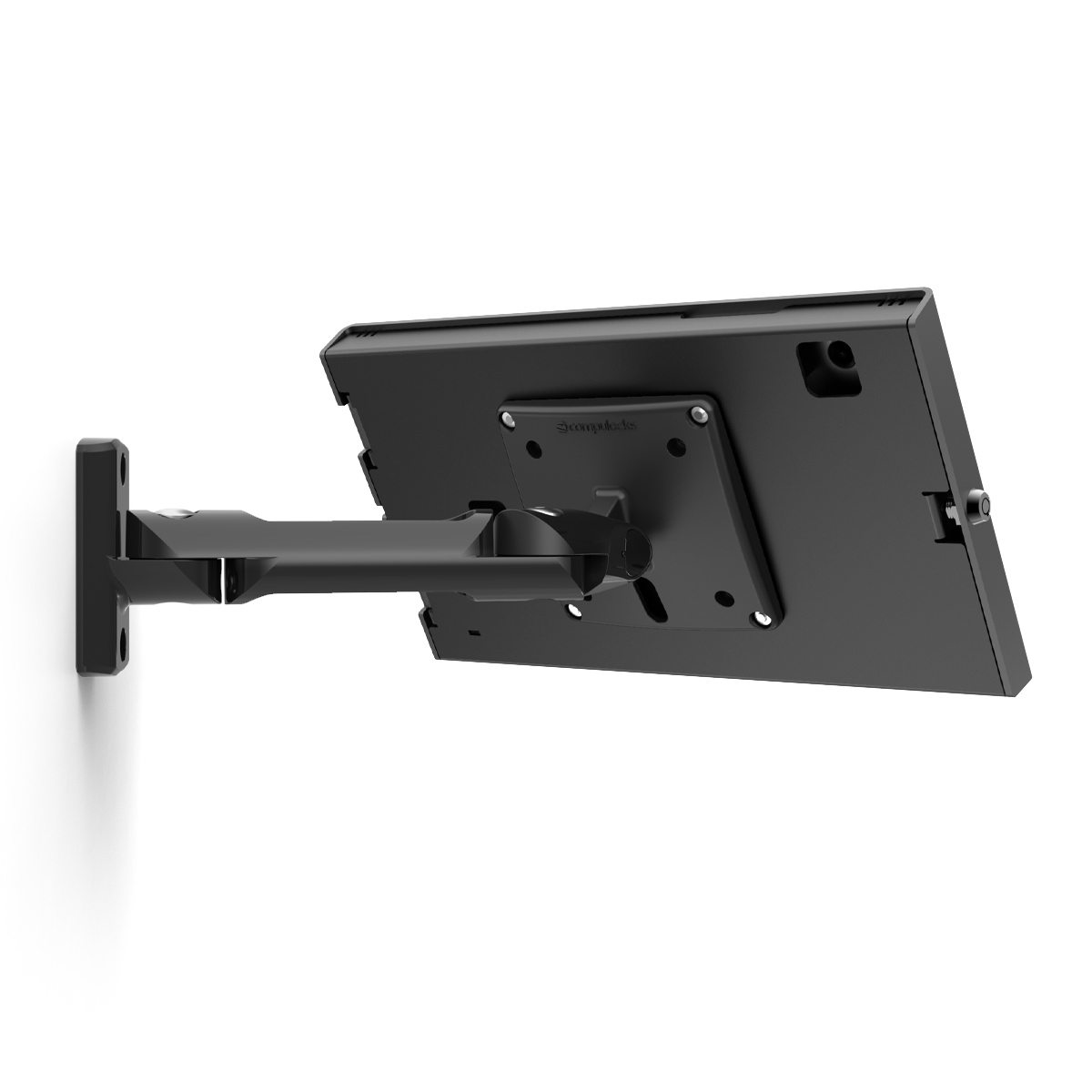 Compulocks 827B109GAPXB Galaxy Tab S9/S9FE 10.9in Apex Enclosure Swing Wall Mount Black