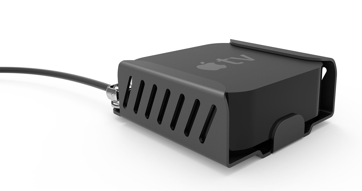Compulocks ATVEN35CL Apple TV Security Mount (4th, 4k 1-2nd Gen) (2018-2021) Black