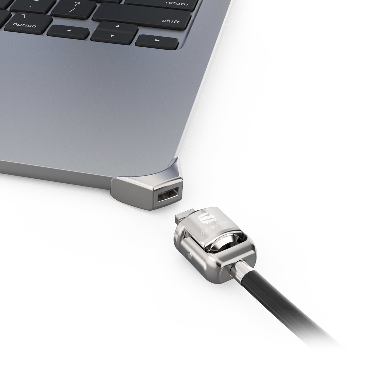 Compulocks MBALDG05KL Ledge Lock Adapter for MacBook Air 15in M2&M3 with Keyed Cable Lock