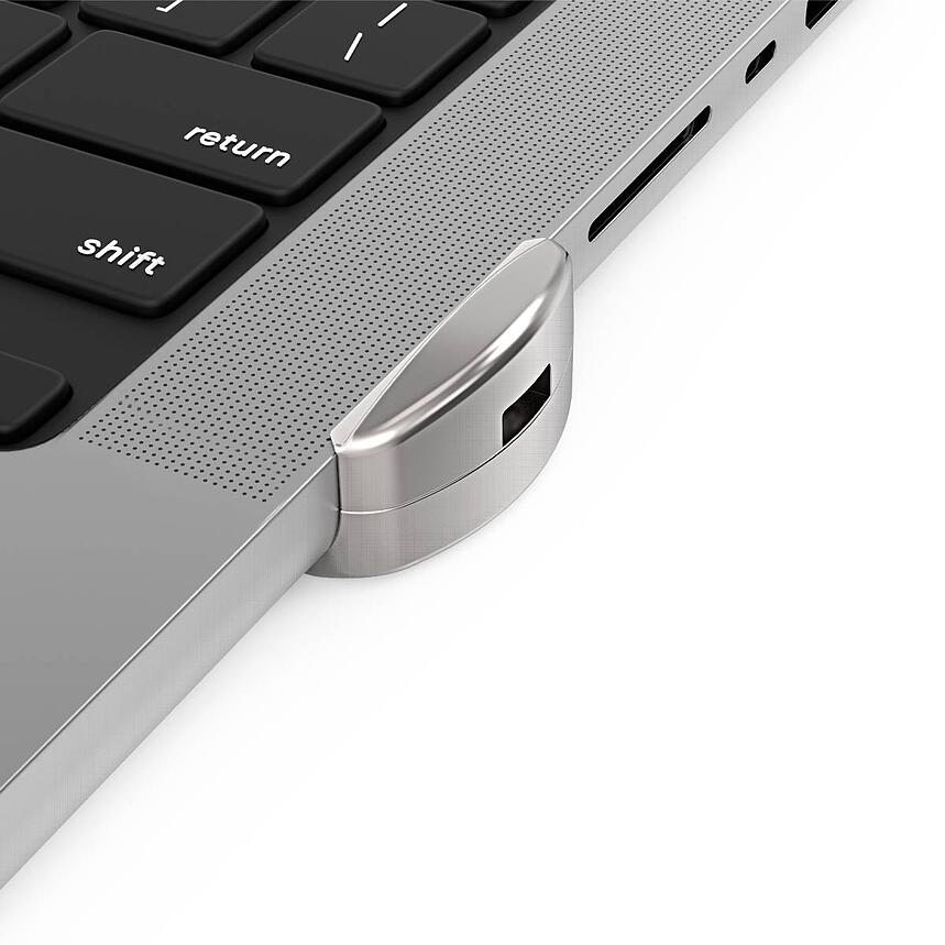 Compulocks MBPR14LDG01 Ledge Lock Adapter for MacBook Pro 14in M1, M2 & M3 Silver
