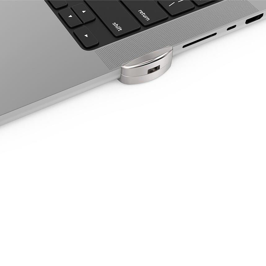 Compulocks MBPR14LDG01 Ledge Lock Adapter for MacBook Pro 14in M1, M2 & M3 Silver