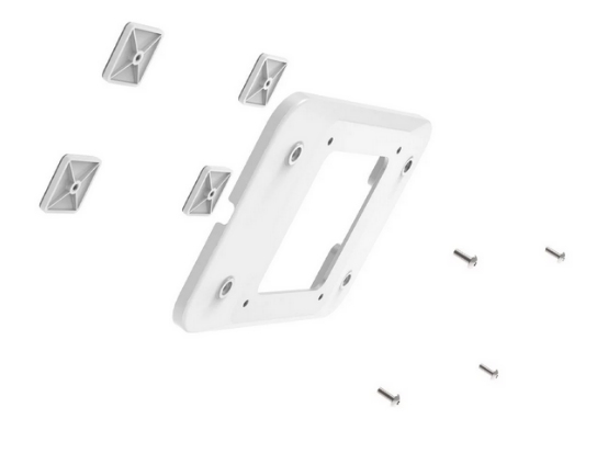 Compulocks MCRSTDEXWSMP01W Universal Invisible Mount Medical Rolling Cart Extended White