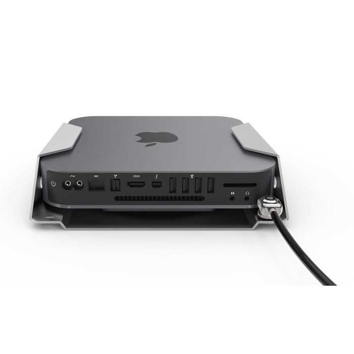 Compulocks MMEN76CL Mac mini Security Mount with Keyed Cable Lock Silver