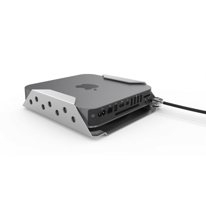 Compulocks MMEN76CL Mac mini Security Mount with Keyed Cable Lock Silver