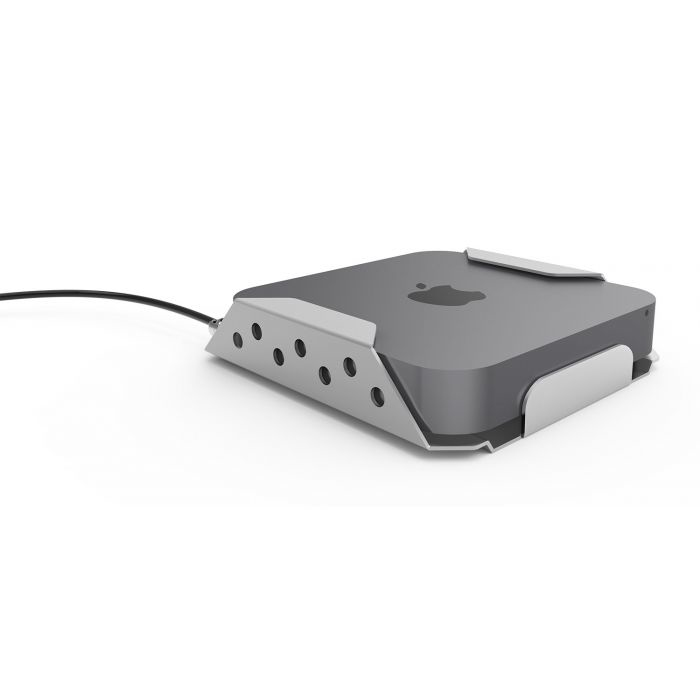 Compulocks MMEN76CL Mac mini Security Mount with Keyed Cable Lock Silver