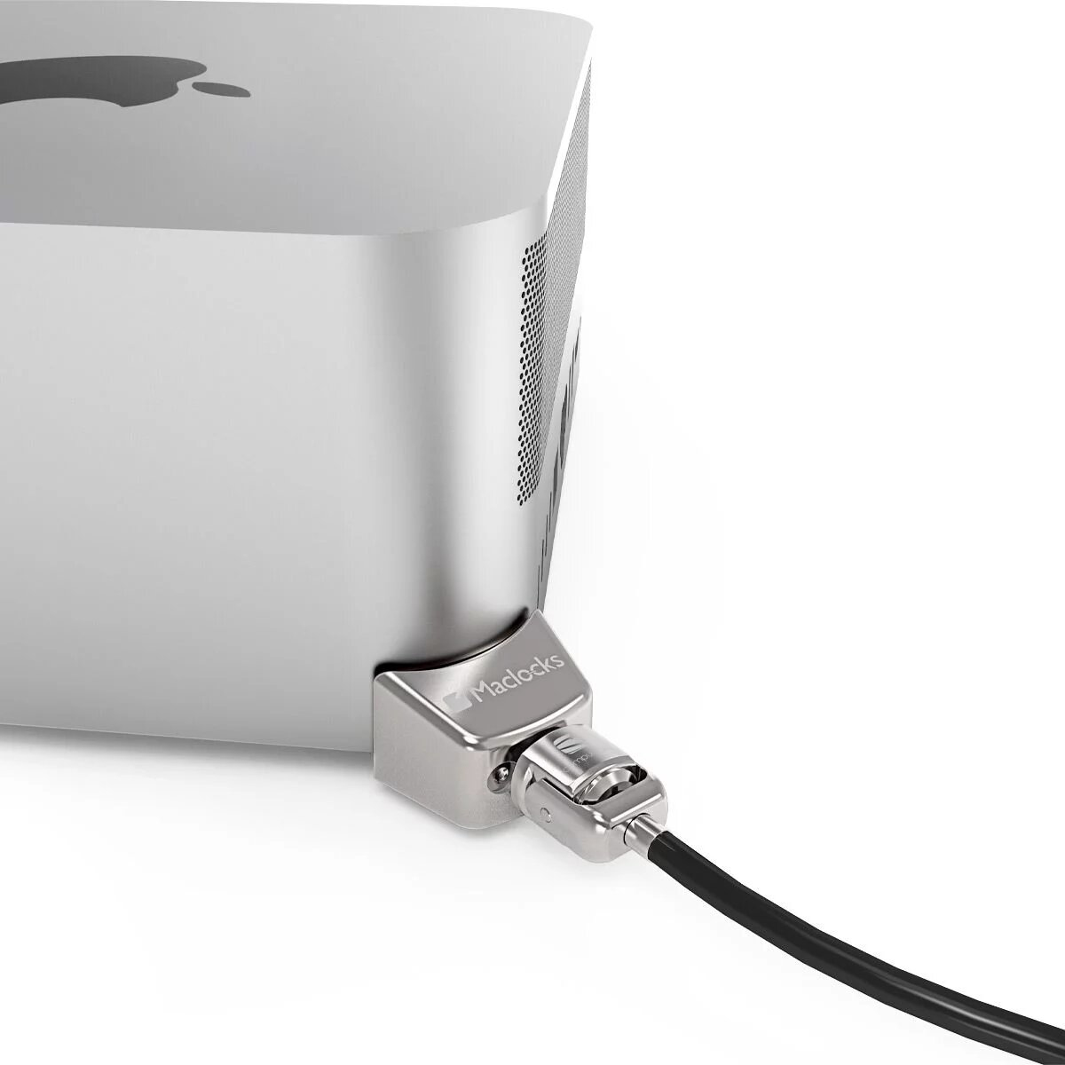 Compulocks MSLDG01KL Mac Studio Ledge Lock Adapter with Keyed Cable Lock Silver