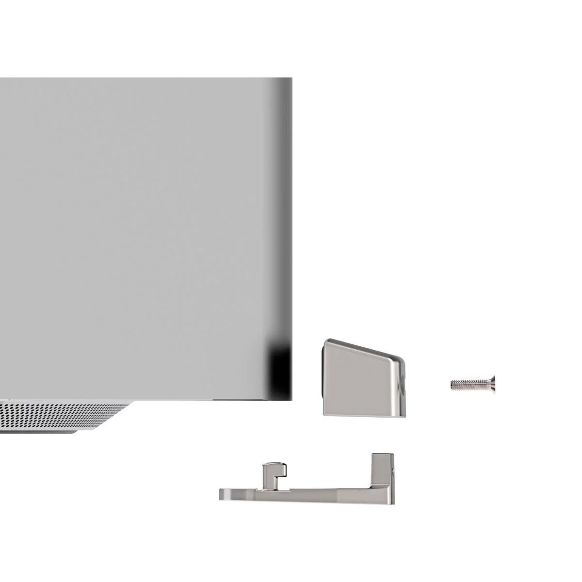 Compulocks MSLDG01KL Mac Studio Ledge Lock Adapter with Keyed Cable Lock Silver