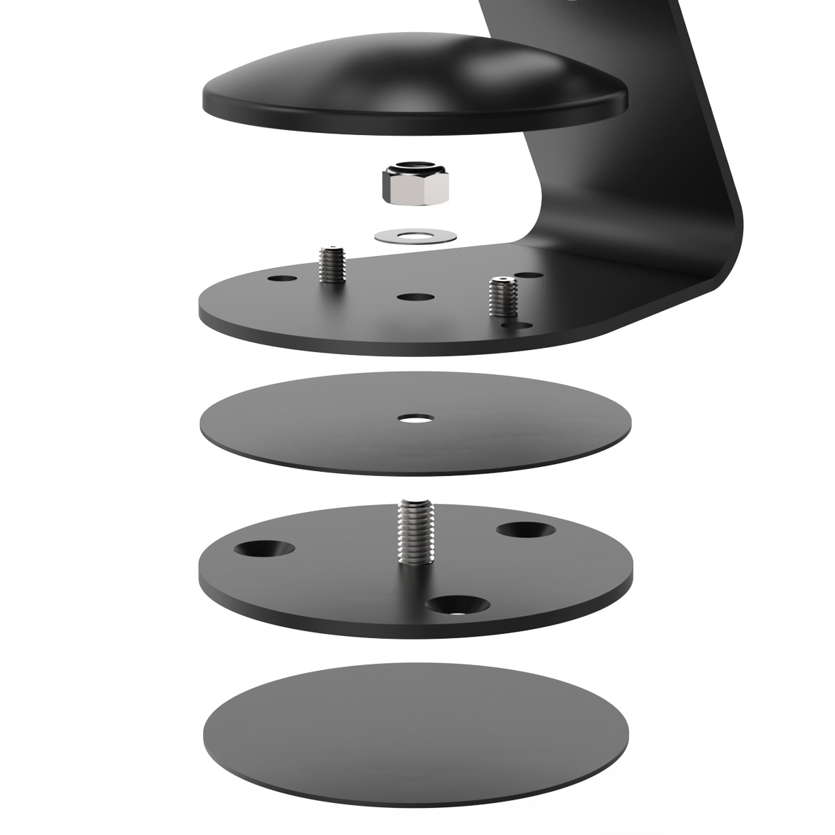 Compulocks SWBB Swivel Base for Core Stand Black