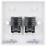 TE Connectivity RJ-K LN UTP Cat5e RJ45 Double Outlet Single Gang