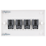TE Connectivity RJ-K LN UTP Cat5e RJ45 Double Gang Quad Outlet