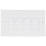 TE Connectivity RJ-K LN UTP Cat5e RJ45 Double Gang Quad Outlet