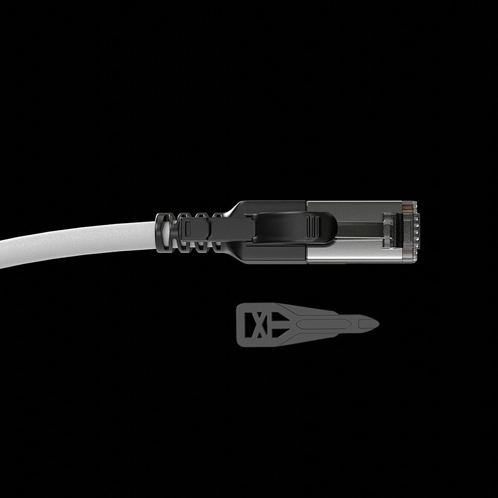 Lindy 47609 20m Cat.6A S/FTP Security Network Cable, Grey