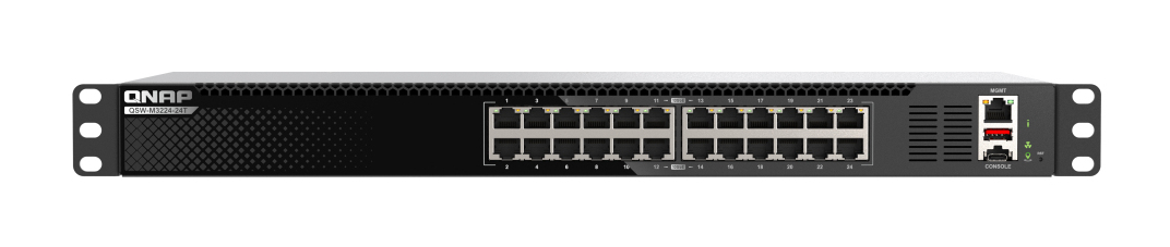 QNAP QSW-M3224-24T 24-port 10GbE Multi-gigabit L3 Lite Managed 1U Switch
