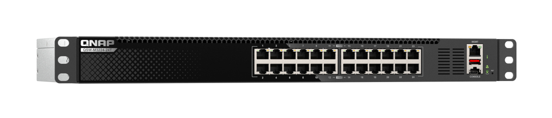 QNAP QSW-M3224-24T 24-port 10GbE Multi-gigabit L3 Lite Managed 1U Switch