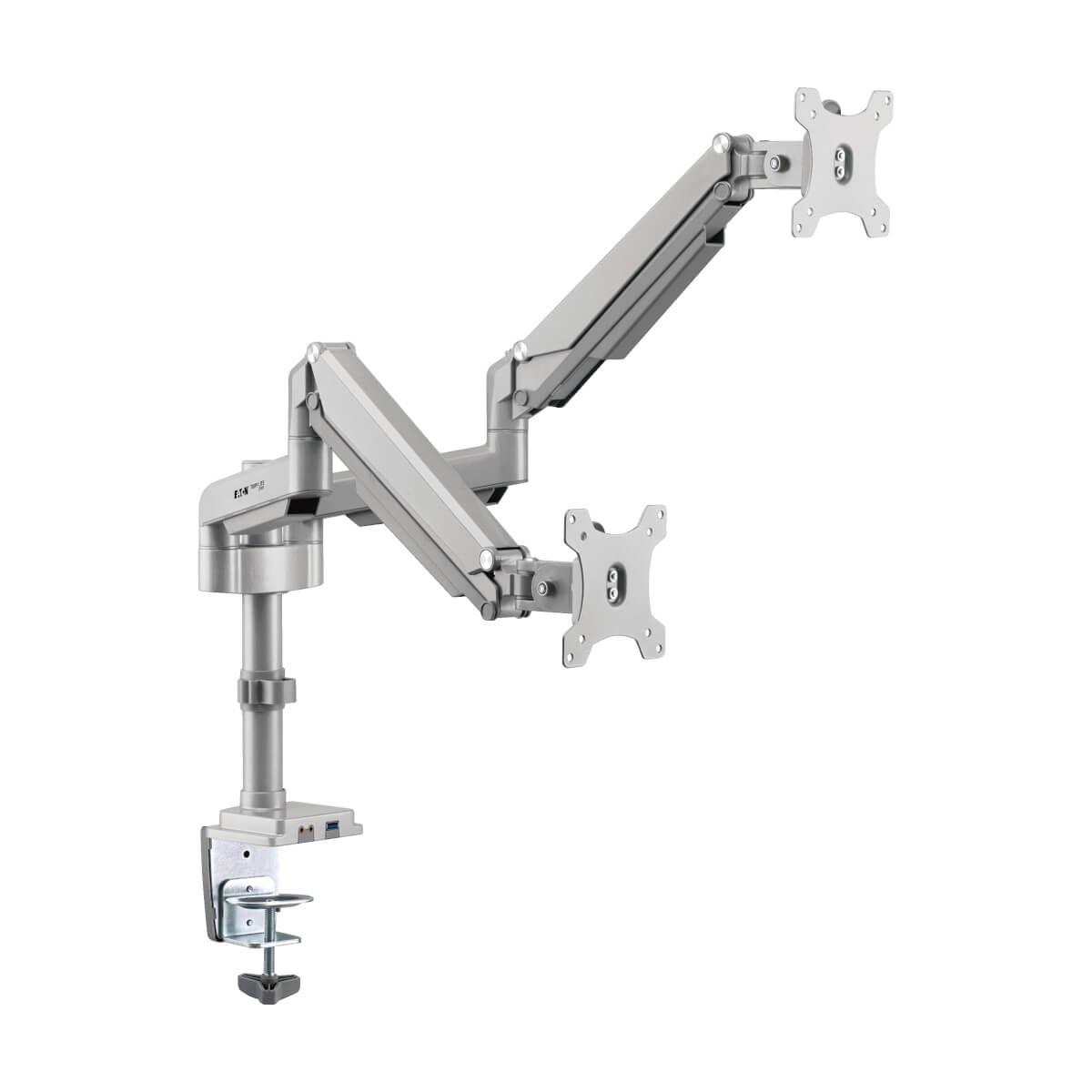 Eaton DDR1732DAL Dual-Display Flex-Arm Mount for 13 to 34 Inch Monitors - Clamp or Grommet