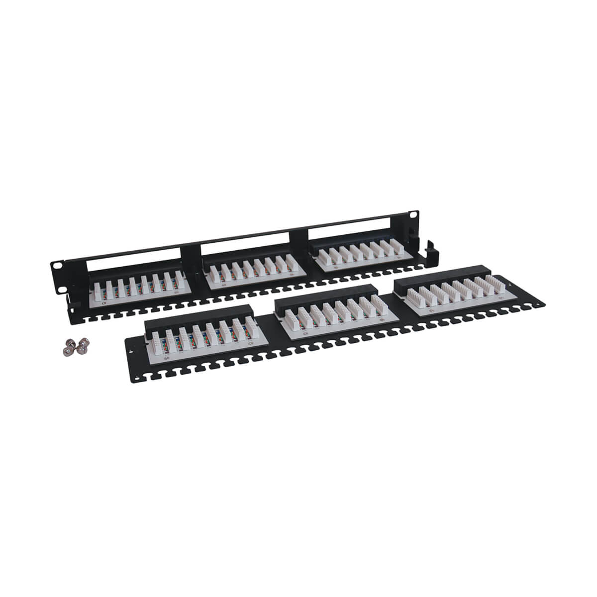 Eaton N252-048-1U 48-Port 1U Rack-Mount Cat6/Cat5 High Density 110 Patch Panel