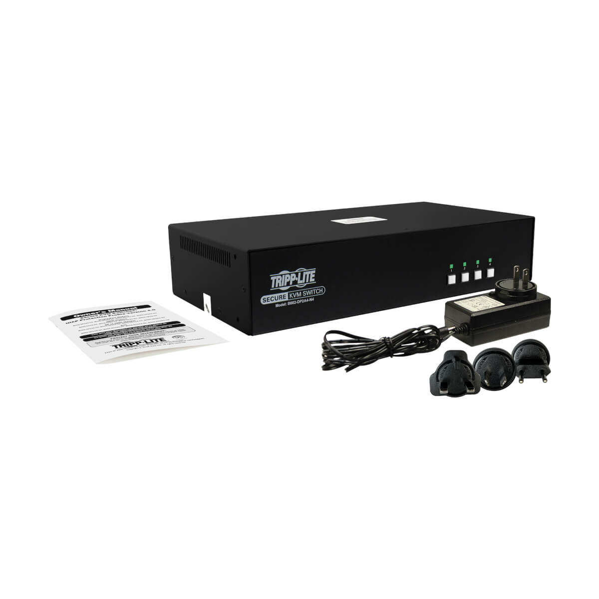 Eaton B002-DP2A4-N4 Secure KVM Switch 4-Port DisplayPort Dual Monitor NIAP PP 3.0