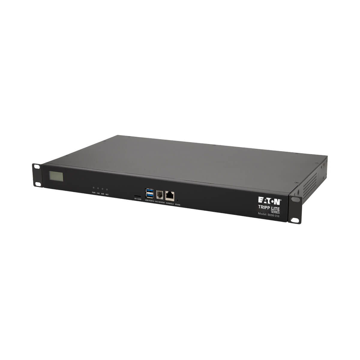 Eaton B098-016 16-Port Console Server, USB Ports-Dual GbE NIC, 16 Gb Flash,Desktop/1U Rack