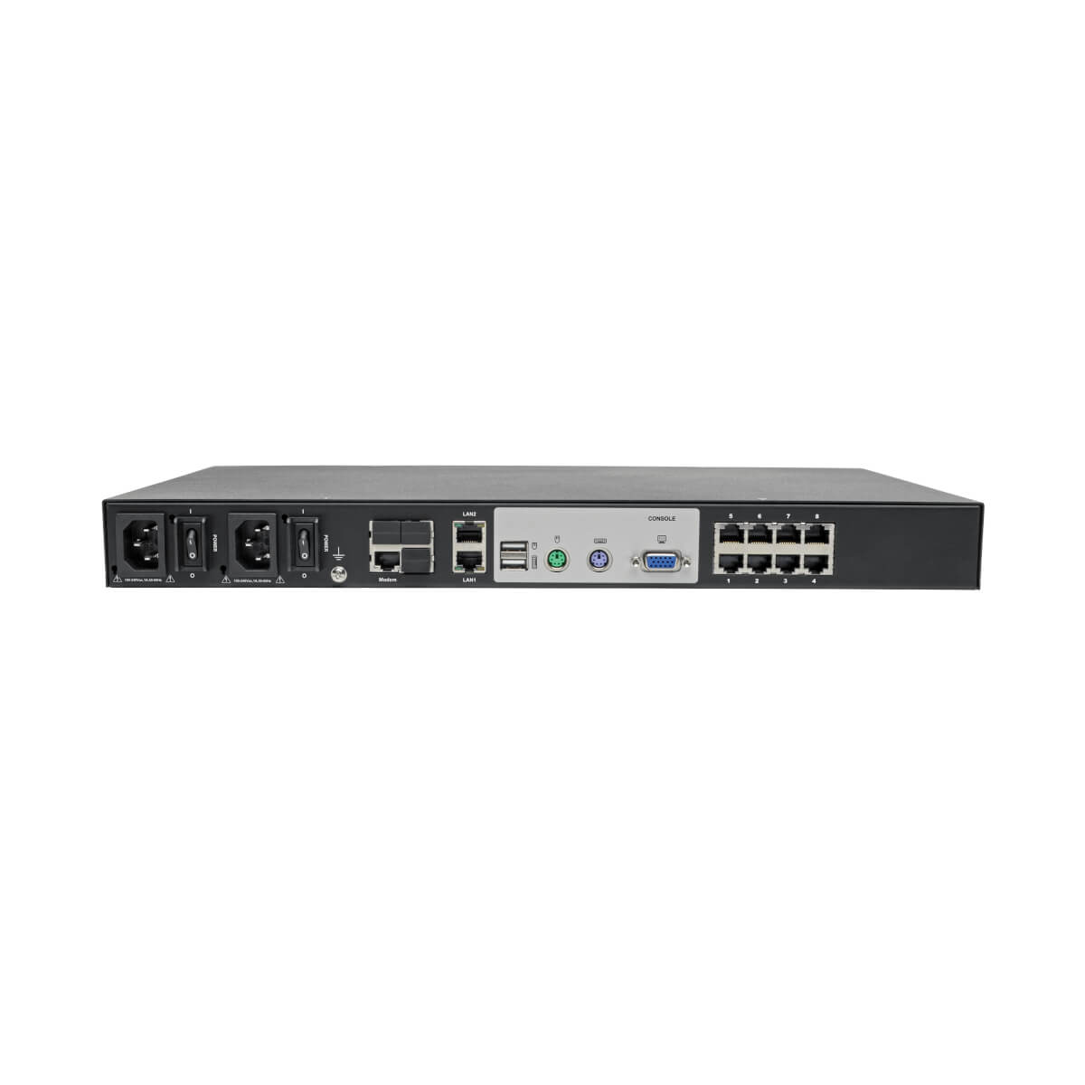 Eaton B064-008-01-IPG 8-Port Cat5 KVM over IP Switch-Virtual Media-1 Local & 1 Remote User