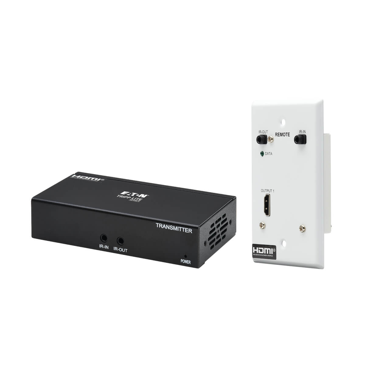 Eaton B127A-1A1-BHFH HDMI over Cat6 Extender Kit, Box Transmitter/Wall Plate Receiver